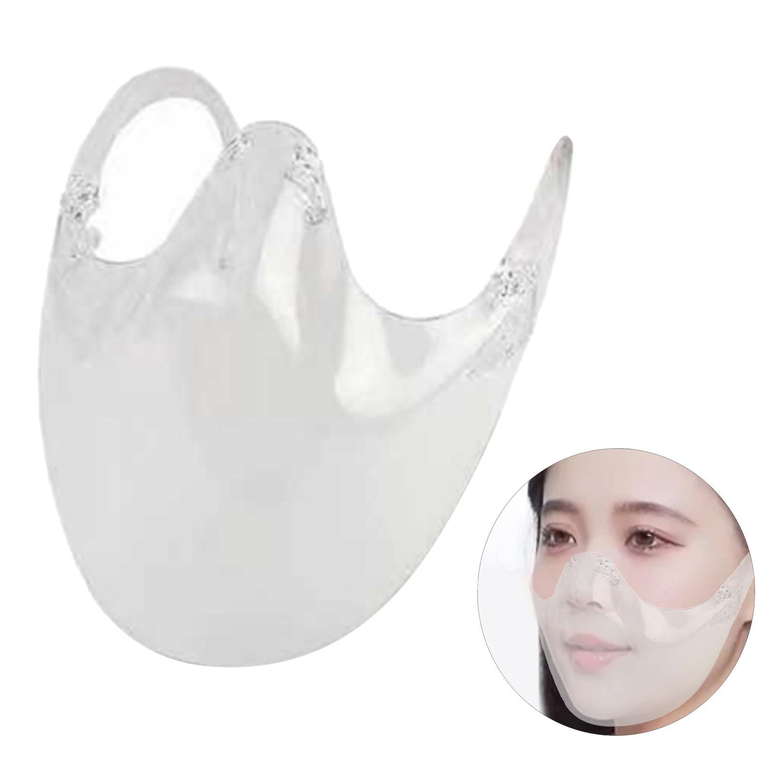Clear Face Shields Visor Transparent Anti Fog Reusable Face Covering Masks
