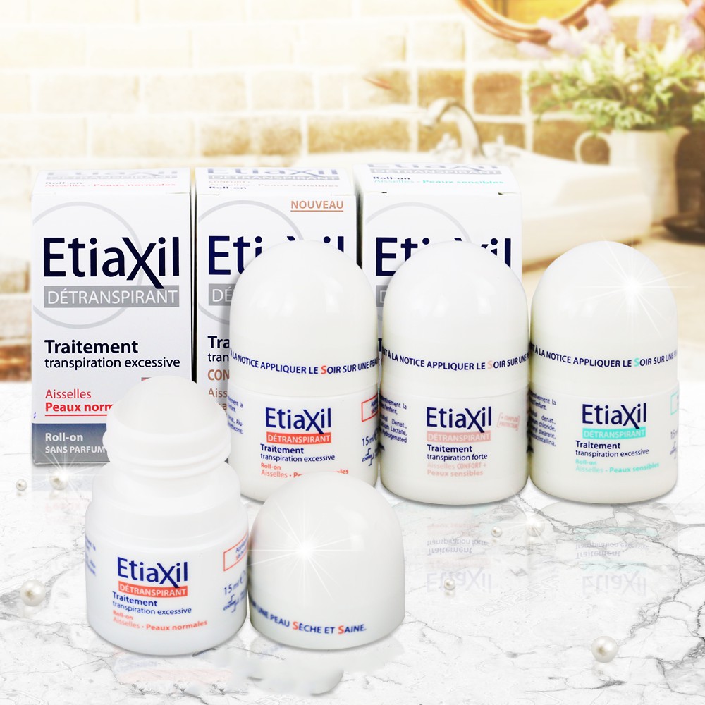 Lăn Khử Mùi Etiaxil Detranspirant Traitement Aisselles Peaux Normales 15ml (Dành cho da thường) + Tặng 1 Lưới Tạo Bọt Rưa Mặt