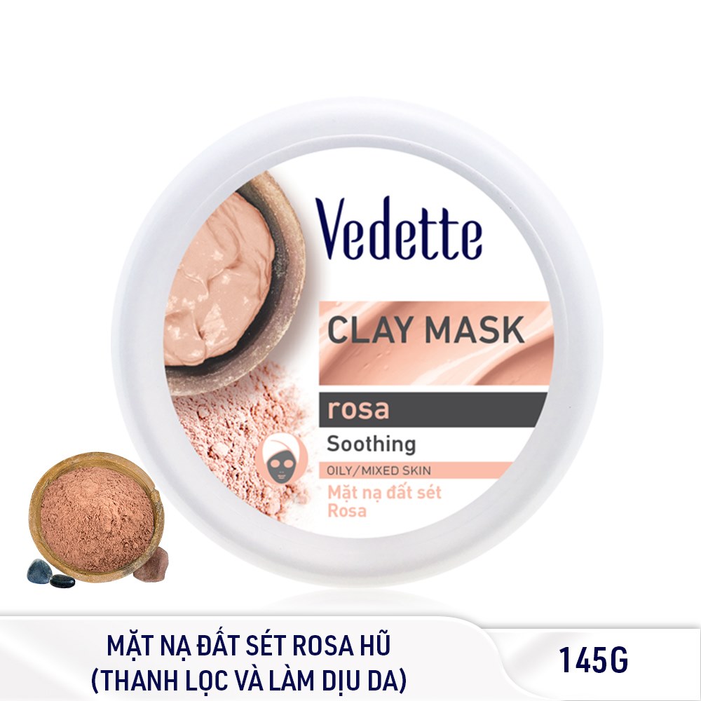 Bộ sưu tập mặt nạ Vedette Rosa - Clay Mask ROSA