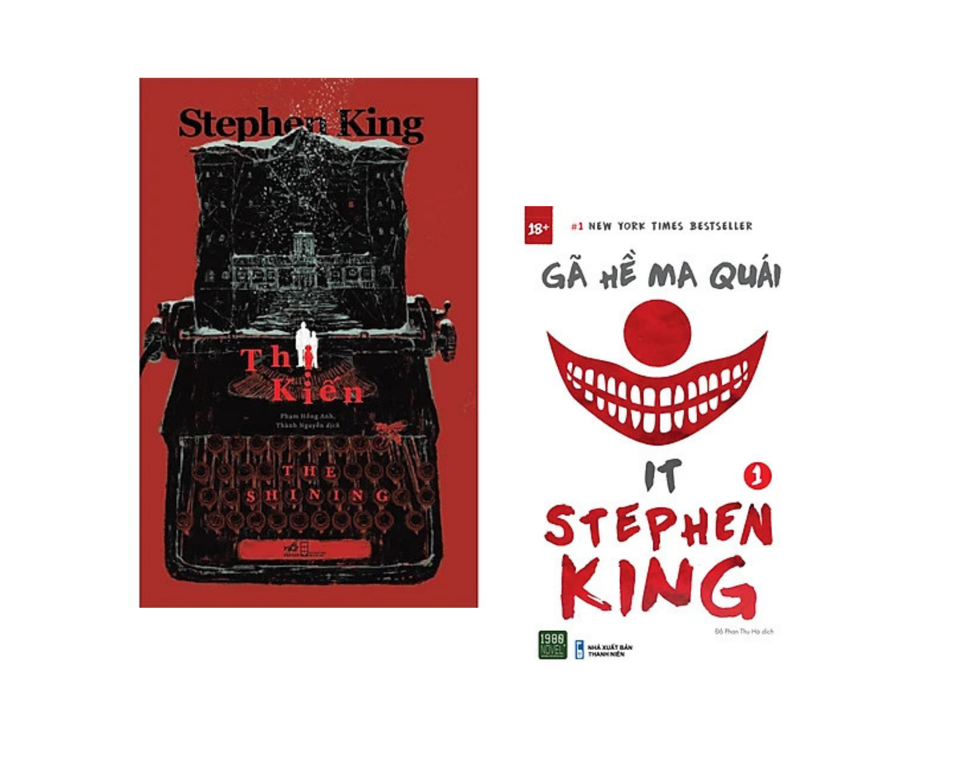 Combo 2 Cuốn Của Stephen King The Shining - Thị Kiến  Gã hề ma quái Tập 1 Tặng Kèm Bookmark Thiết Kế