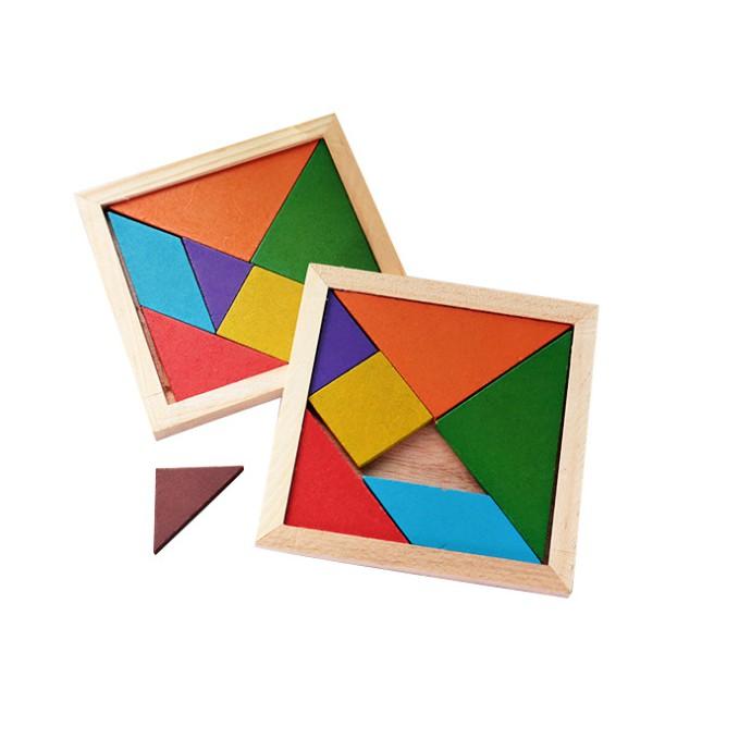 Đồ Chơi Trí Uẩn Tangram Ghép Hình Đồ Chơi Giáo Dục Trí Tuệ Phát Triển Tư Duy Cho Trẻ