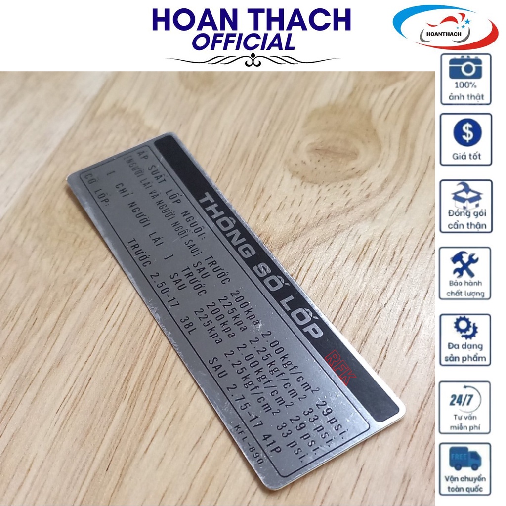 Tem Thông Số Lốp Xe máy Future 1 honda, HOANTHACH 87505KFL890