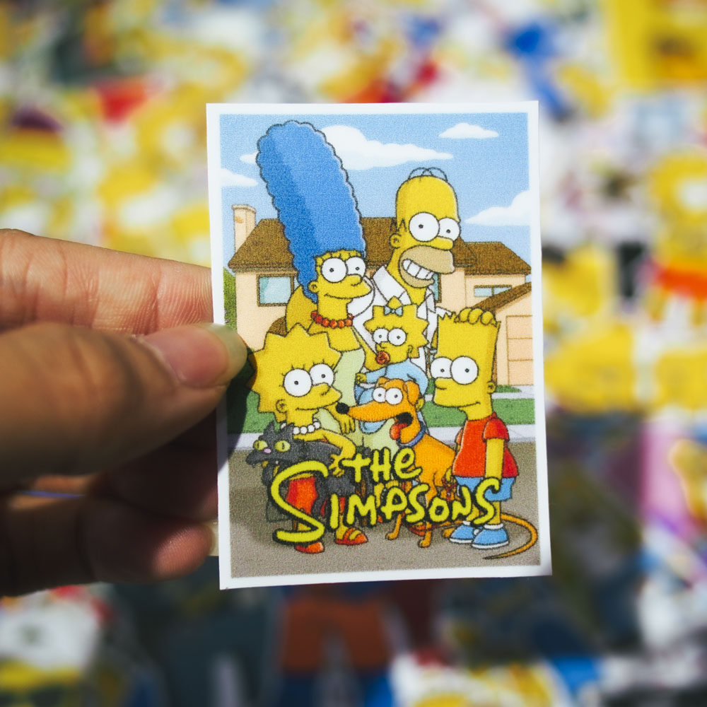 Set 100 sticker hình dán - The Simpsons