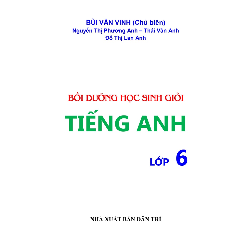 Sách - Bồi dưỡng học sinh giỏi tiếng anh lớp 6