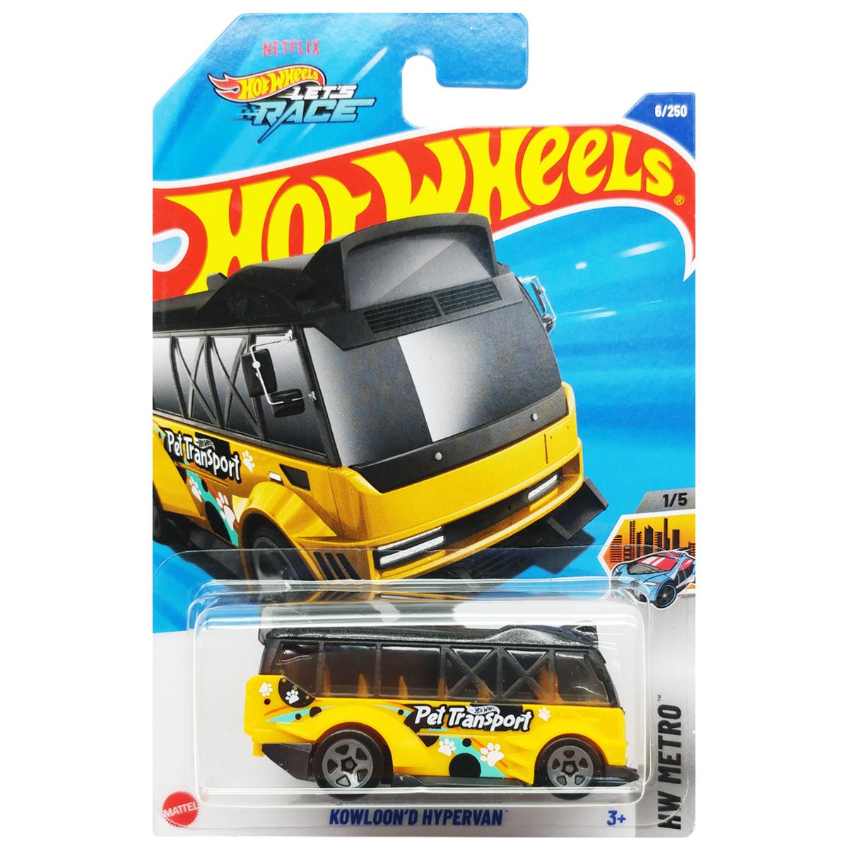 Siêu Xe Hot Wheels C4982 - 6/250 - Kowloon'd Hypervan (Mẫu Màu Giao Ngẫu Nhiên)