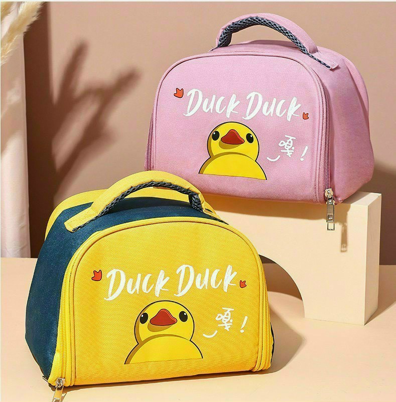 Túi Giữ Nhiệt 2 Lớp Duck - giao màu ngẫu nhiên