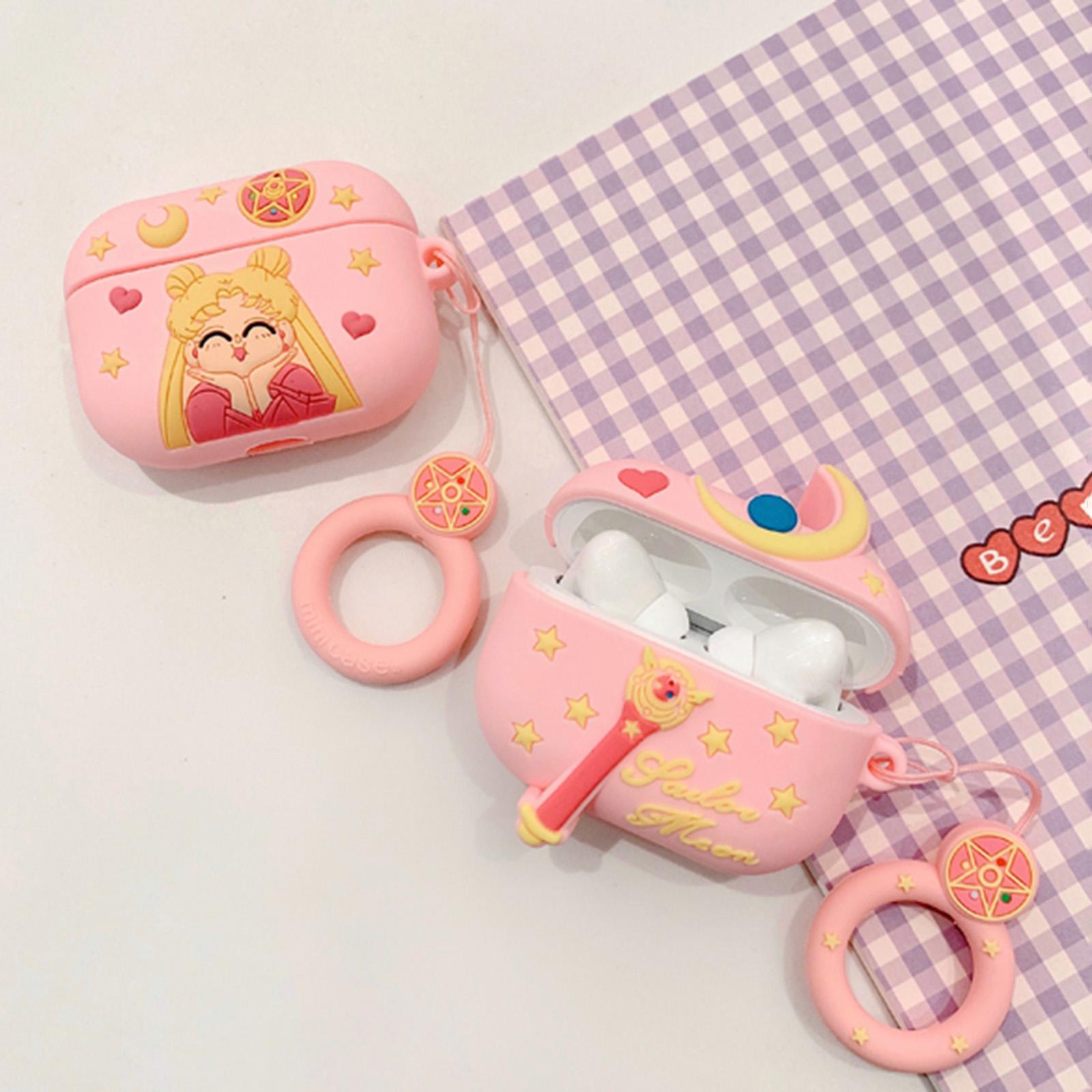 Ốp lưng tai nghe 3D Tương thích với AirPods Pro hoạt hình mèo dễ thương Earpods