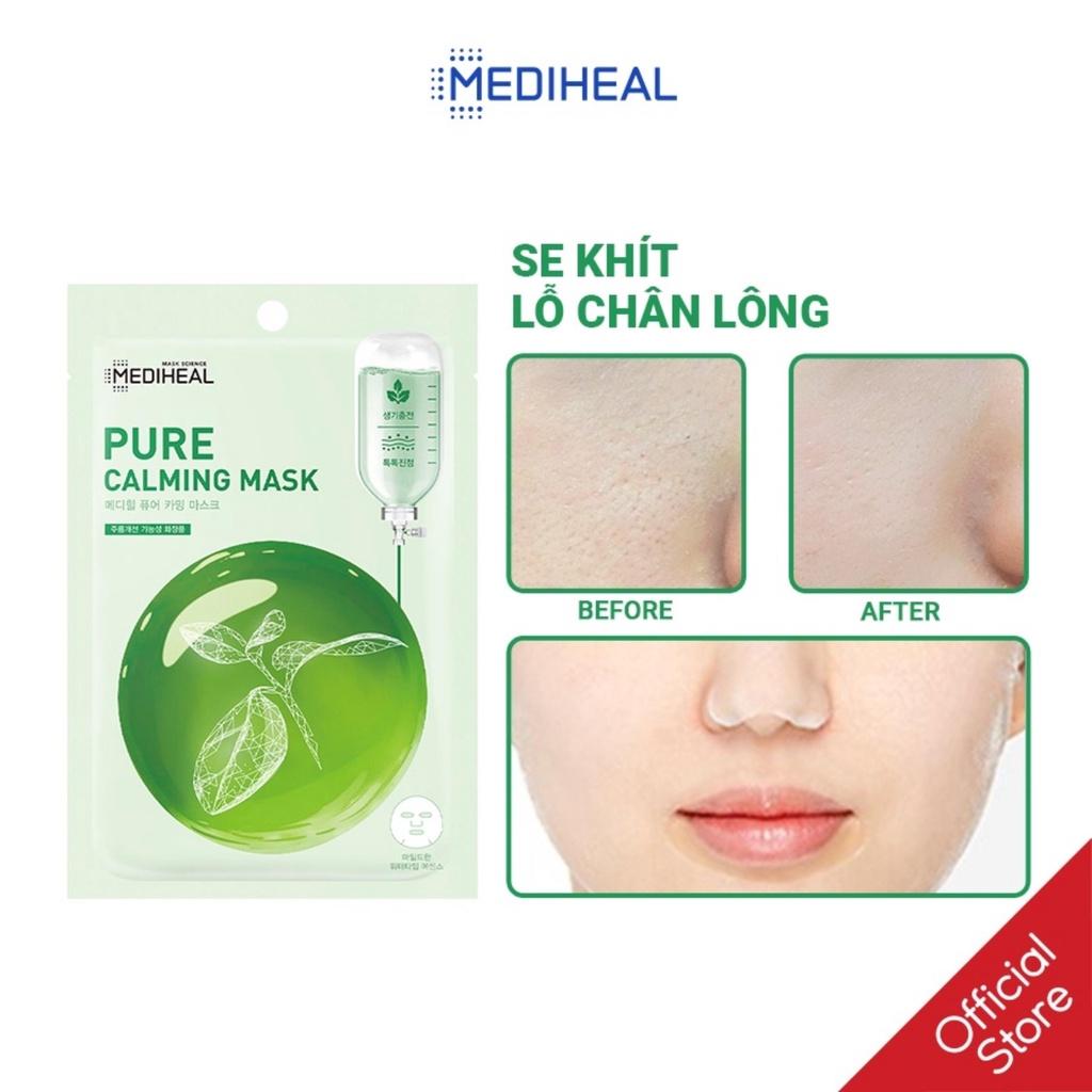 Mặt Nạ Mediheal Pure Calming Mask Dịu Da Se Khít Lỗ Chân Lông 20ml