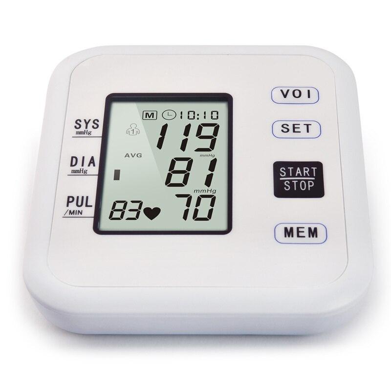 Adult Automatic Digital Upper Arm Blood pressure Monitor Electronic Sphygmomanometer Pulsometer Heart Beat Rate pluse meter