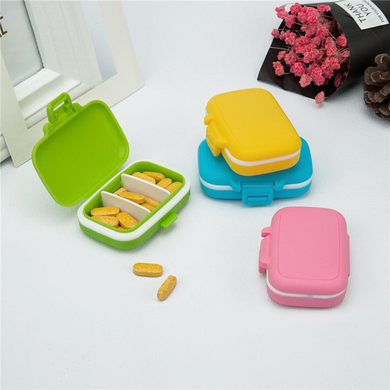 Hộp đựng thuốc nhỏ 3 ngăn di động Hộp đựng thuốc Hộp đựng thuốc Hộp đựng thuốc