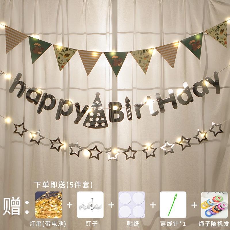 Dây cờ treo trang trí tiệc sinh nhật năm mới