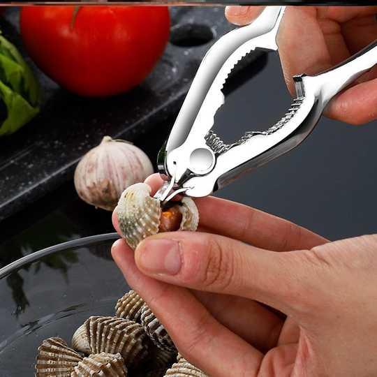 Combo 2 Đồ kẹp càng cua, ghẹ - Kìm tách sò huyết, mở nghêu, sò - Kìm kẹp càng cua - Kìm đa năng