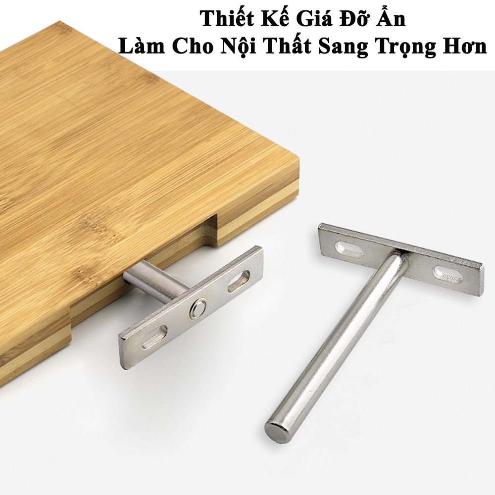 Chốt Âm Kệ Treo Tường Chữ T KUNBE Nhiều Kích Thước Phù Hợp Treo Kệ Tường, Kệ Gỗ Tivi Mà Không Lộ Vít