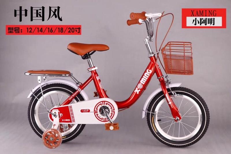 XE ĐẠP 18 INH CHO BÉ GÁI 6-9 TUỔI - TẶNG KÈM GIỎ VÀ GÁCBAGA