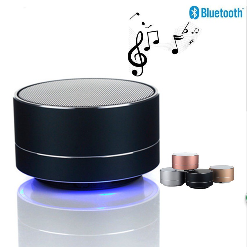 Loa Bluetooth A10 Mini Vỏ Nhôm Di Động Hỗ Trợ Thẻ Nhớ USB AUX (giao màu ngẫu nhiên)