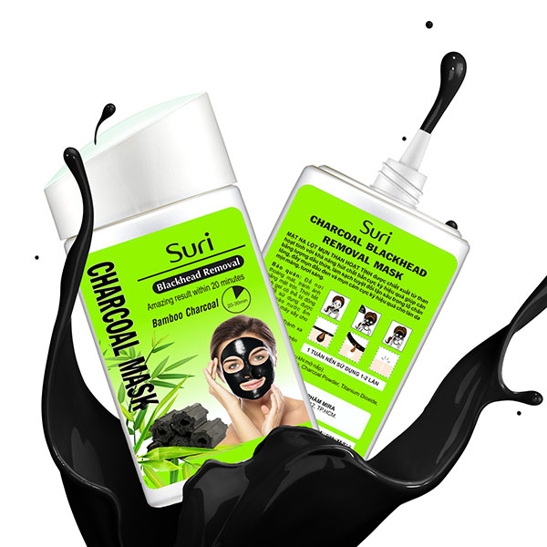 Mặt Nạ Lột Mụn Suri Blackhead Removal Bamboo Charcoal Mask Mira E497