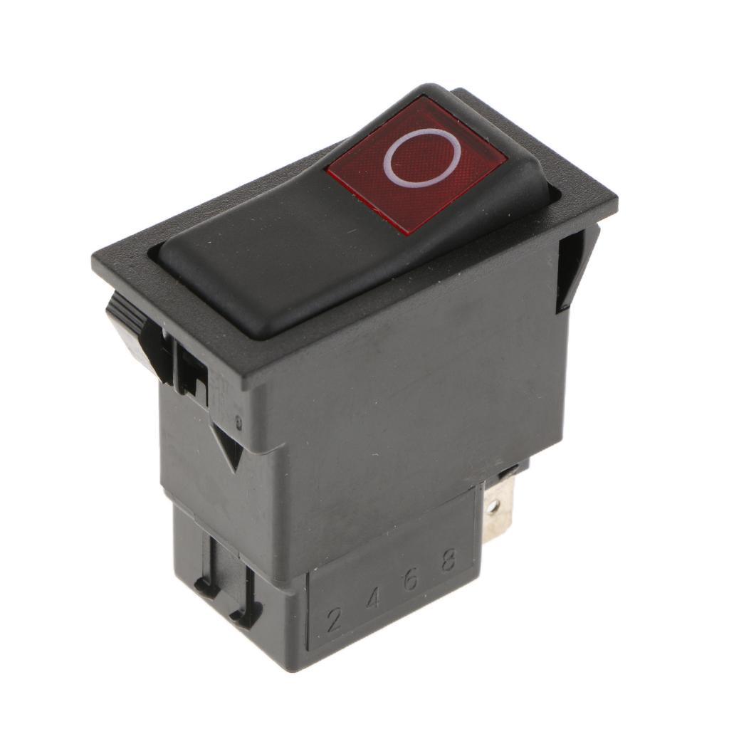 3X  2-Pin  rocker Switch Water Fused Capped ABS Toggle Switch