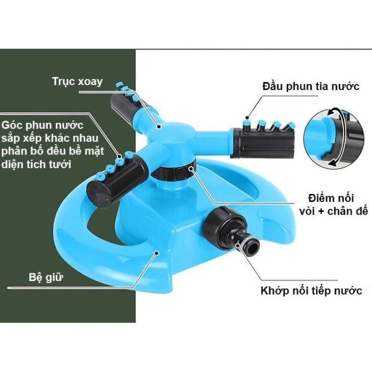 Vòi phun nước tưới cây - Mát mái bằng nhựa tự động xoay 360 độ PaKaSa