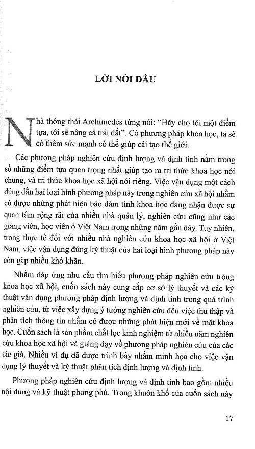 Vận Dụng Phương Pháp Định Lượng Và Định Tính Trong Nghiên Cứu: Từ Hình Thành Ý Tưởng Đến Phát Hiện Khoa Học - GS.TS. Nguyễn Hữu Minh (Chủ biên) (Tái bản lần thứ 3)
