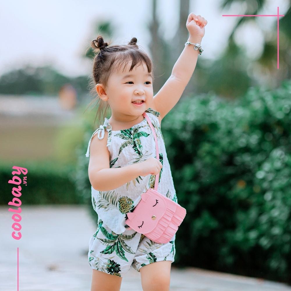 Bộ Đồ Hai Dây Nhiệt Đới Minky Mom Chất Liệu Cotton Siêu Mát Lạnh Cho Bé Gái