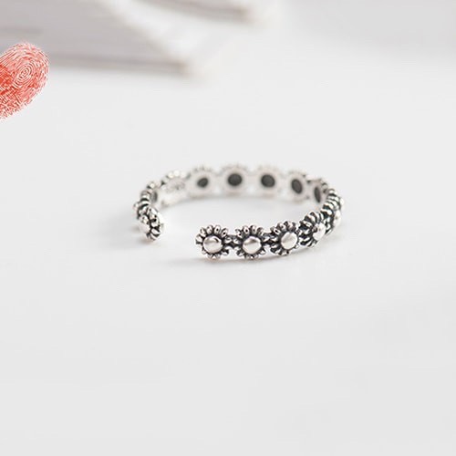 Nhẫn Bạc Nữ | Nhẫn Nữ Bạc Thái Hình Hoa Nhỏ Xinh N1721 - Bảo Ngọc Jewelry