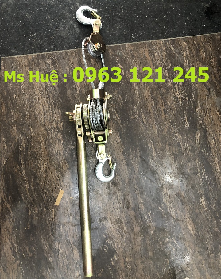 Tời lắc tay cáp 2 tấn