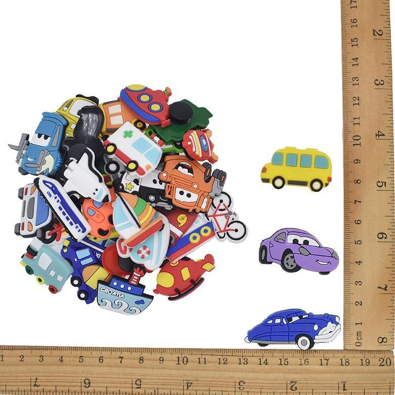 Jibbitz Sticker trang trí dép Cros hình phương tiện Độc Đáo