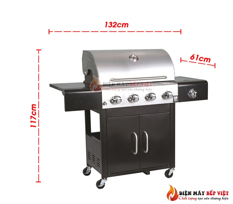 Bếp Nướng Gas Cao Cấp Landmann 12277 , Bếp Nướng Ngoài Trời, Bếp Nướng Không Khói, Bếp Nướng Sân Vườn