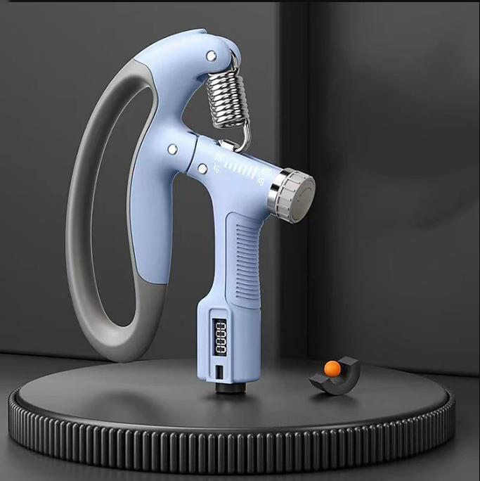 Kìm bóp tay tập gym điều chỉnh lực 100kg dụng cụ bóp tay có đếm số lò xo hỗ trợ hiệu quả tập cơ ngón tay SP082