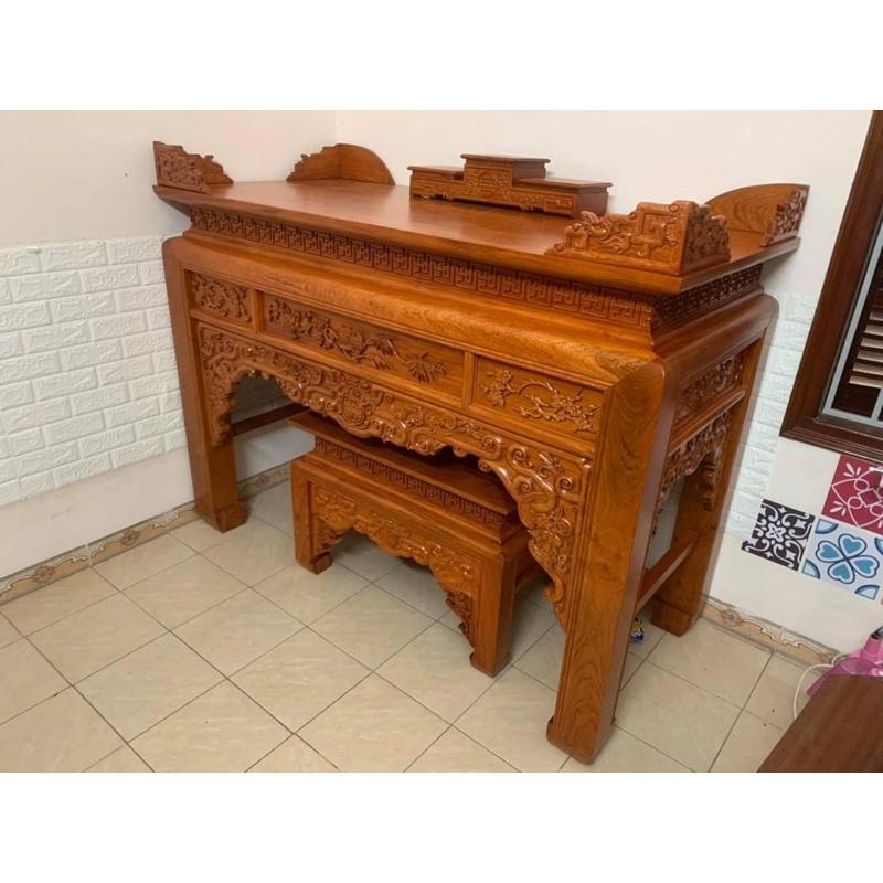 Bàn thờ chân 14cm gỗ hương đá
