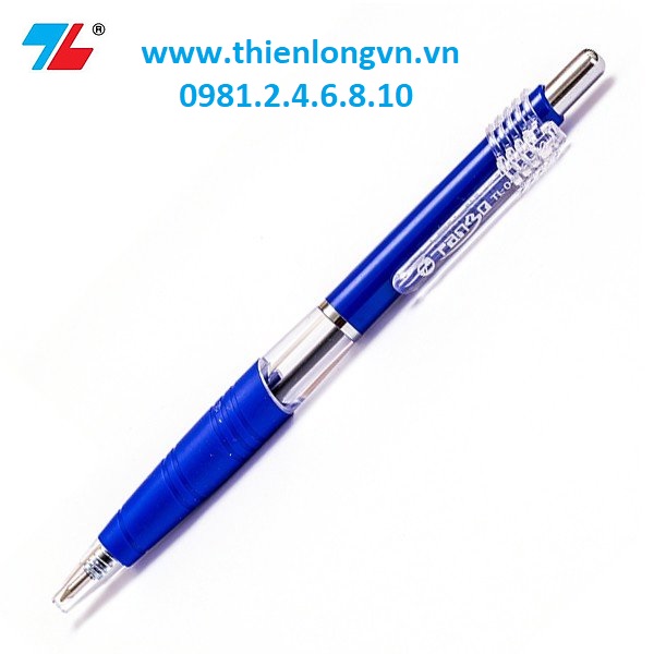 Hộp 10 cây bút bi  0.7mm Thiên Long - TL047 màu xanh