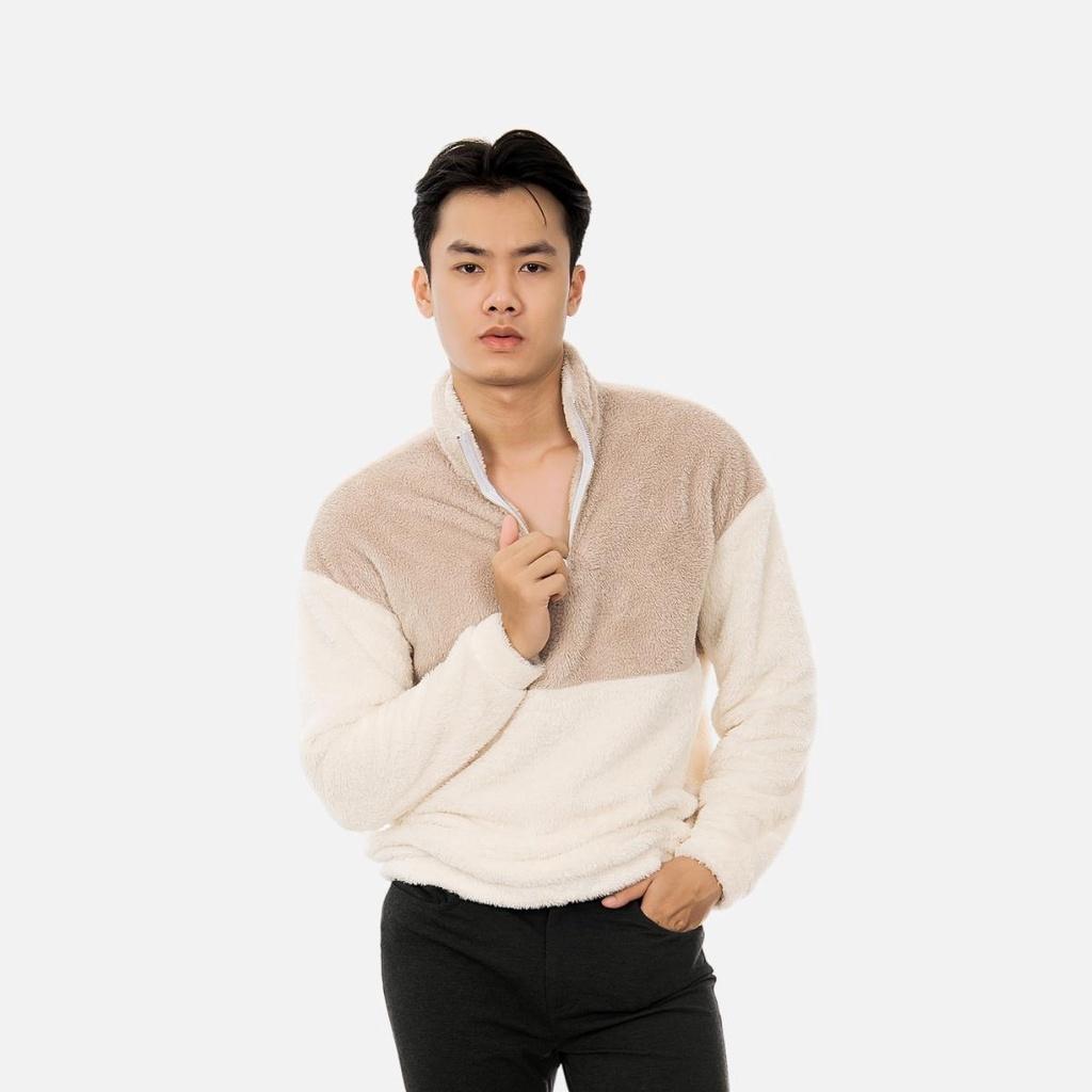 Áo khoác lông cừu dài tay nam CIZA cao cấp form Unisex siêu ấm thời trang mùa đông size S M L XL APDR05