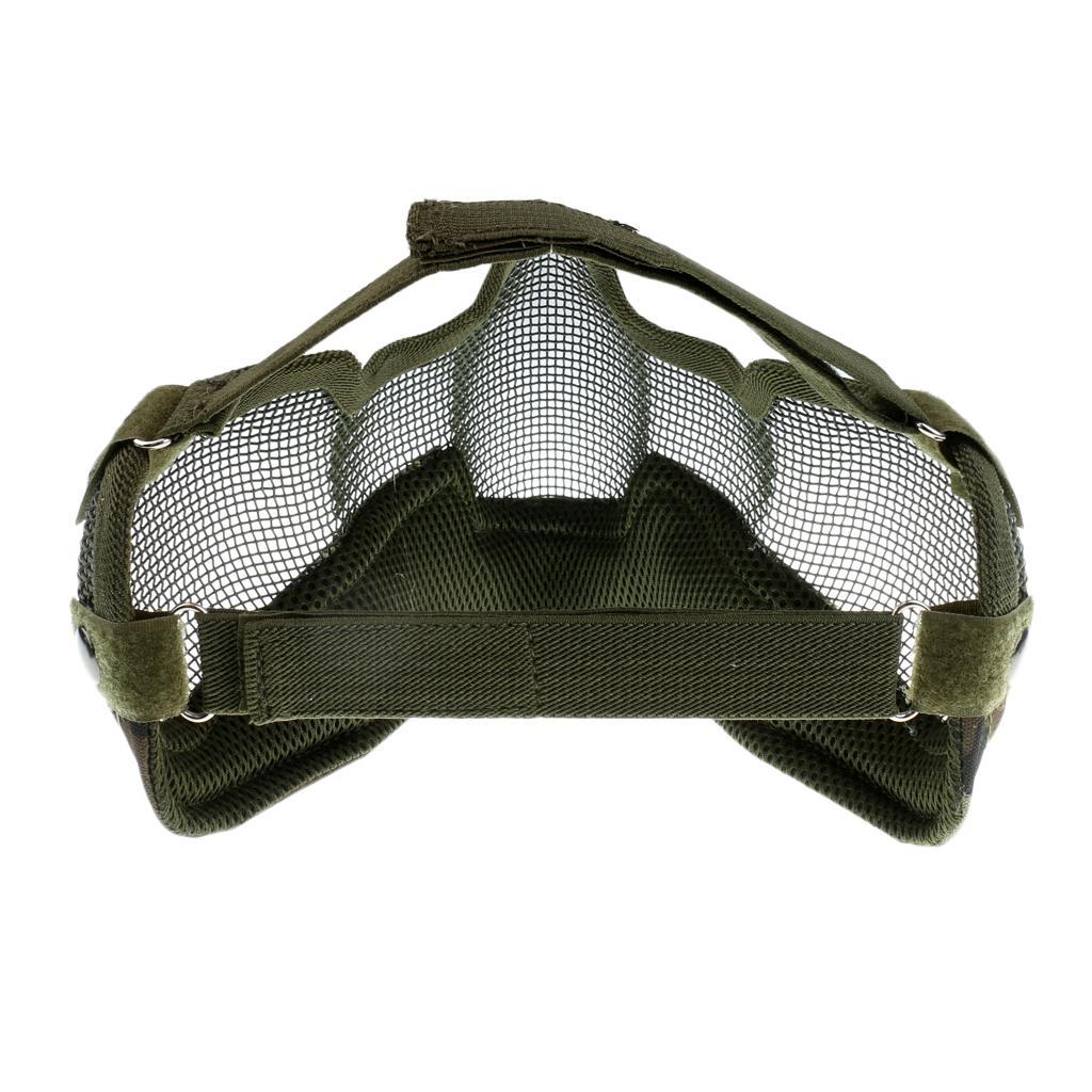 Outdoor Steel Mesh Half Face Mask CS Hunting Game Protection - 5 kinds