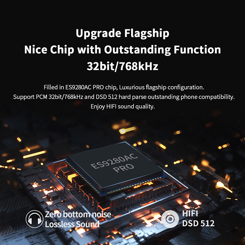 JCALLY JM80E Bộ giải mã với Chip DAC ESS ES9280AC Pro + HD ADC Chip Hàng chính hãng | Cáp chuyển đổi âm thanh | Dongel Dac