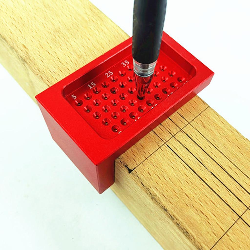 Durable Metal T-Shaped Cave Ruler Straight Guide Ruler Wood Marking Gauge