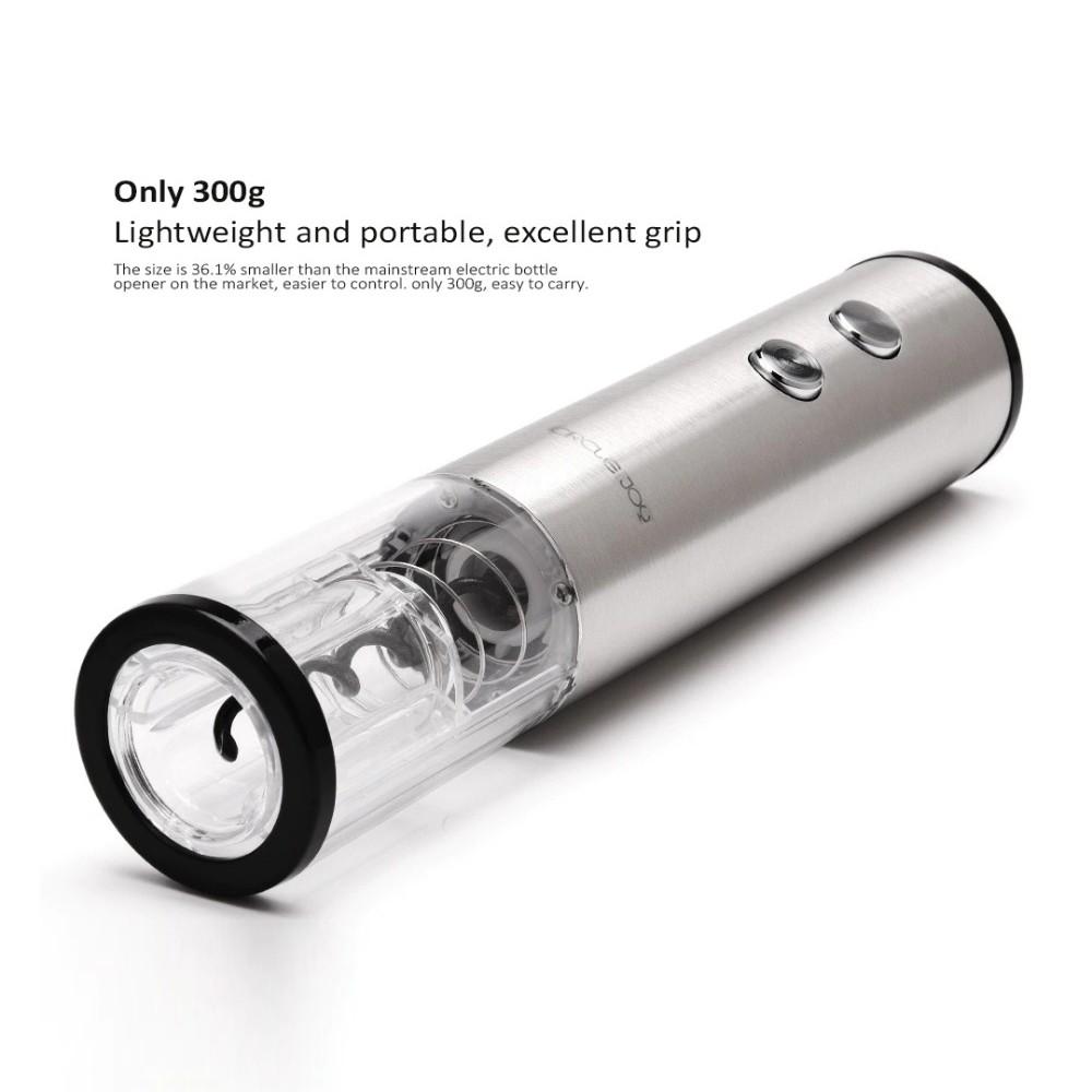 Circle Joy Bộ dụng cụ gồm đồ mở nắp chai rượu + bình đựng rượu + nút đậy chai rượu mini bằng thép không gỉ Hàng nhập khẩu