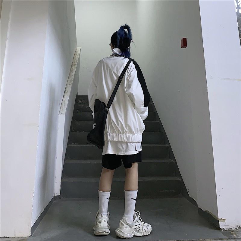 Áo khoác dù 2 lớp form rộng ROTC unisex