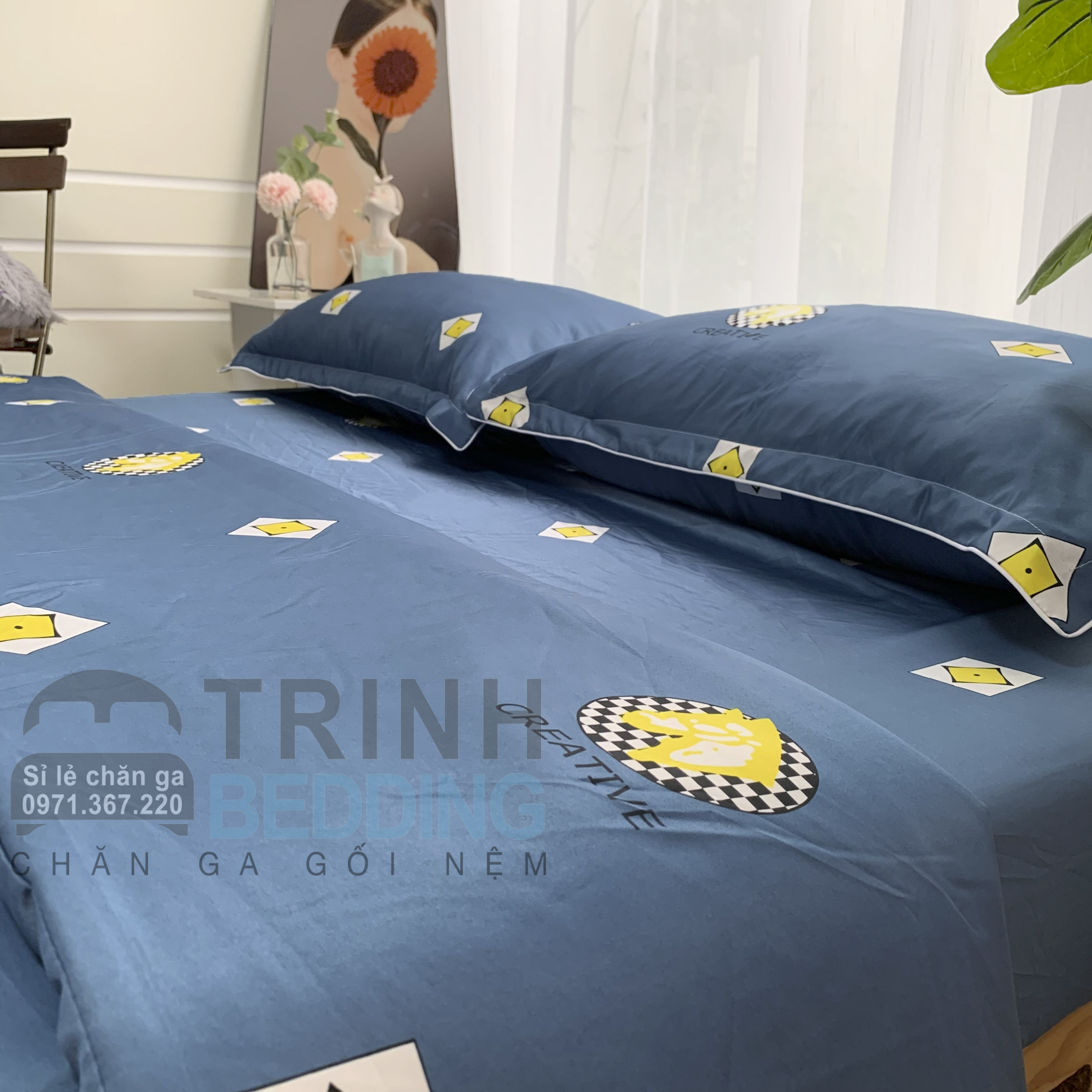 Bộ Chăn Ga Gối Tencel TC750 Standard Cao Cấp Trinhbedding