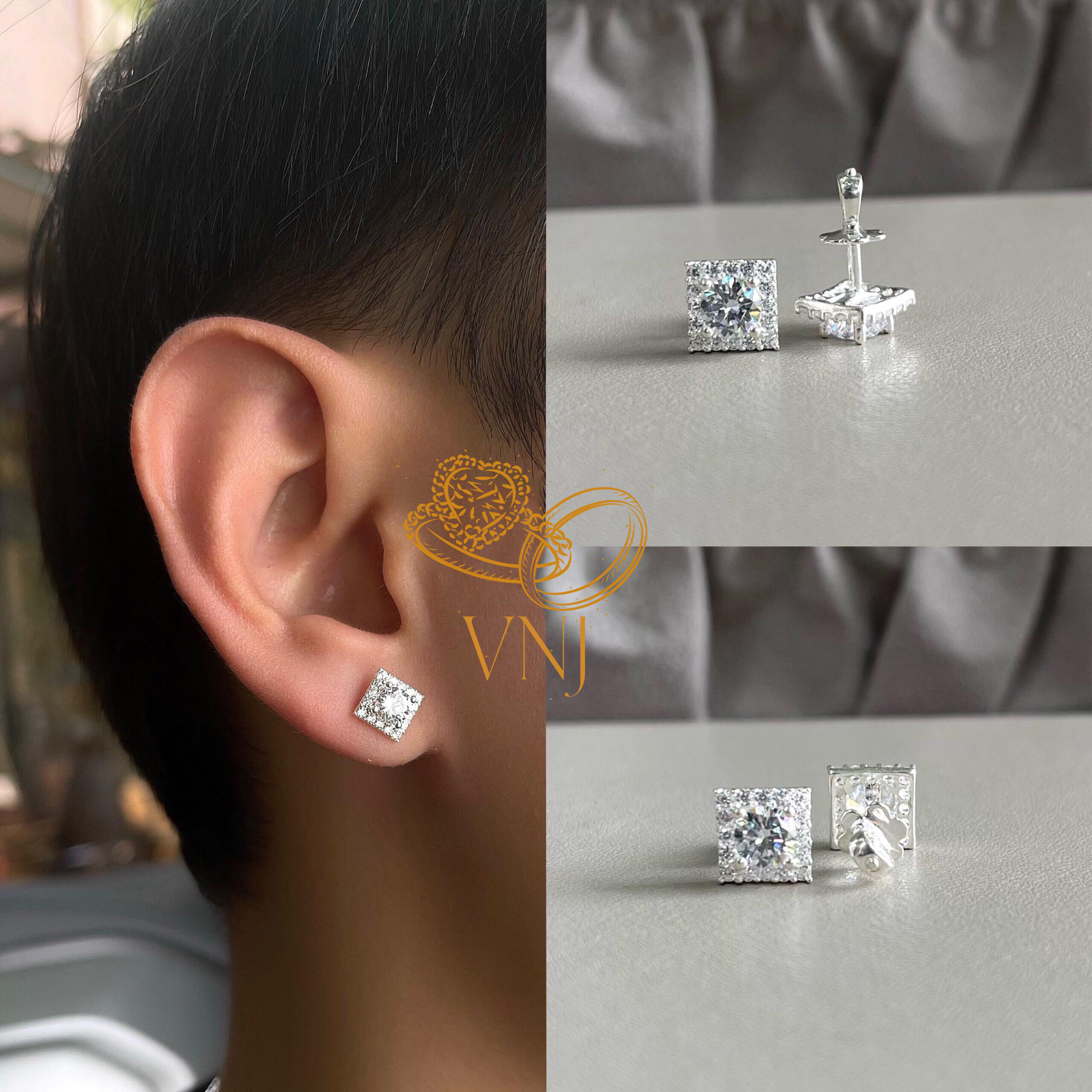 Bông tai thời trang nam nữ