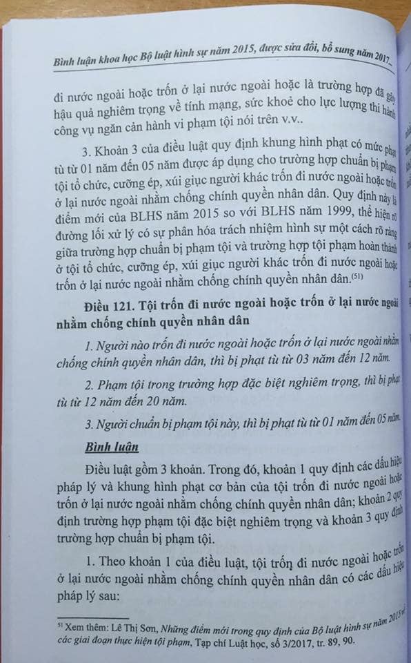 Combo: Bình luận khoa học bộ luật hình sự năm 2015 sửa đổi bổ sung năm 2017 phần tội phạm