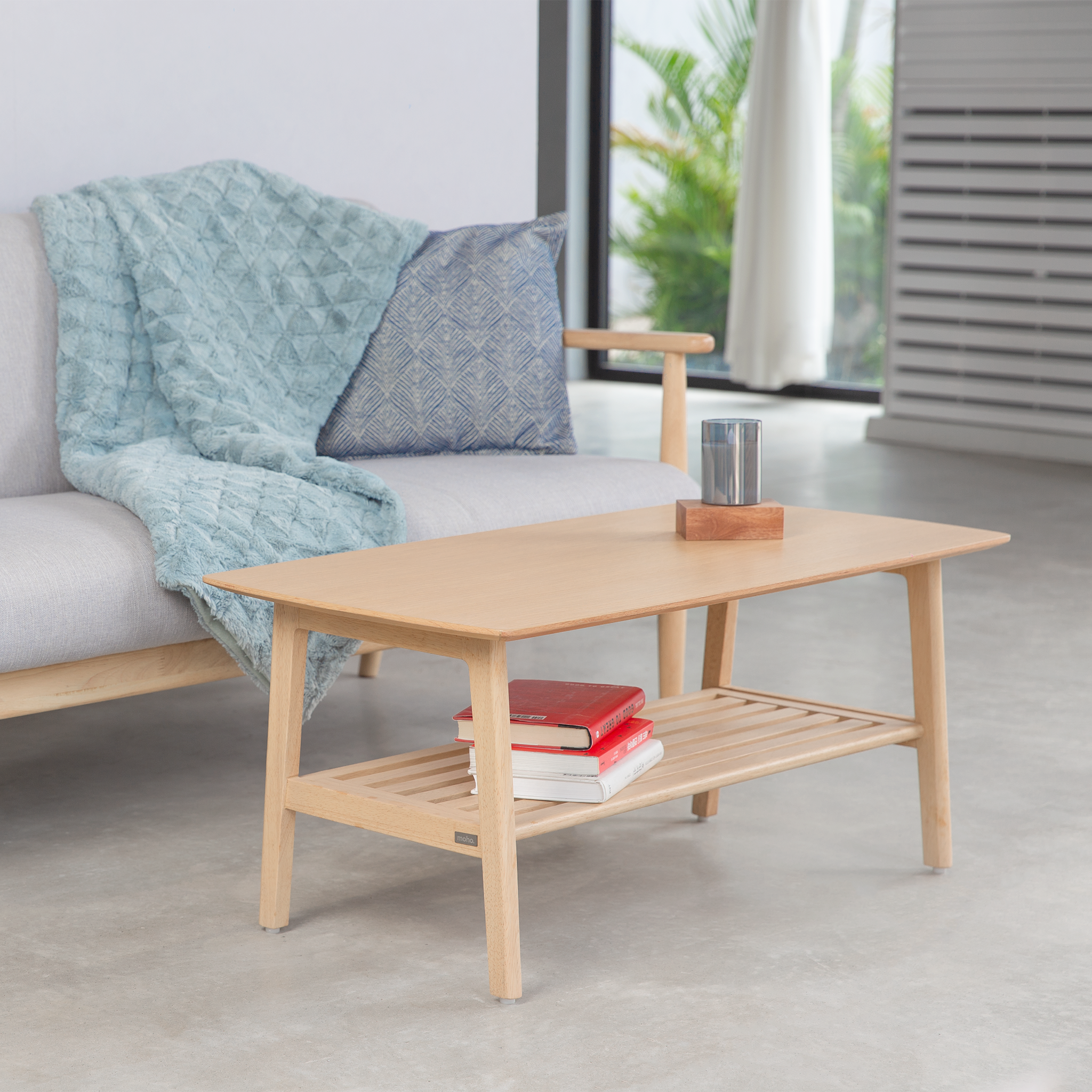 Bàn Sofa - Cafe - Trà Gỗ Sồi MOHO OSLO 901 Màu Gỗ Tự Nhiên Hình Chữ Nhật