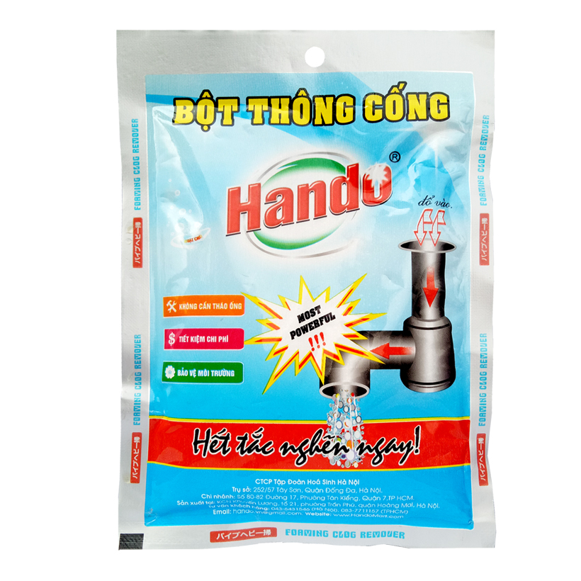 Bột thông cống cực 100g nội địa Hando