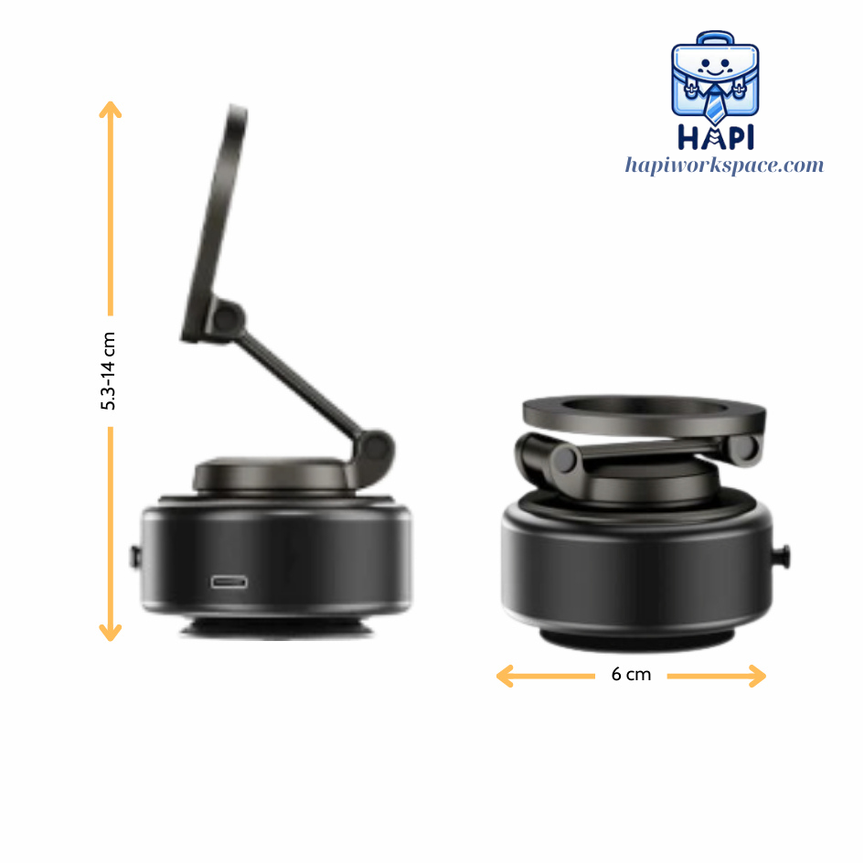 Giá đỡ điện thoại từ tính hàng chính hãng WiWU Octopus Wi-CH056 với đế hấp thụ chân không thông minh, gập xoay 360 độ, siêu di động
