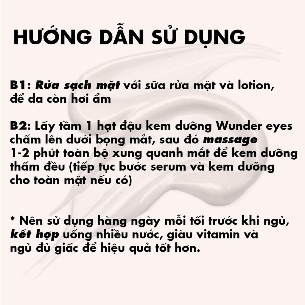 Kem dưỡng Hỗ trơ giảm Thâm mắt Wunder Under Eyes cream