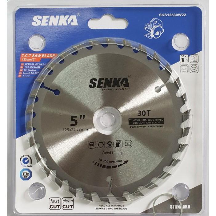 Lưỡi cưa hợp kim SENKA CẮT GỖ 125mm x 30 Răng