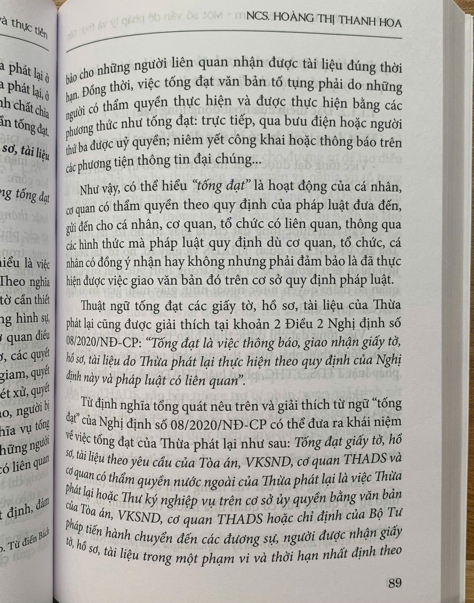 Nghề Thừa phát lại tại Việt Nam – Một số vấn đề pháp lý và thực tiễn (Tái bản lần thứ nhất)