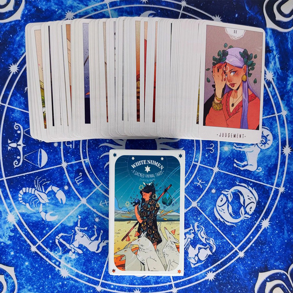 Bộ Bài The White Numen Tarot 78 Lá Bài Tặng Đá Thanh Tẩy