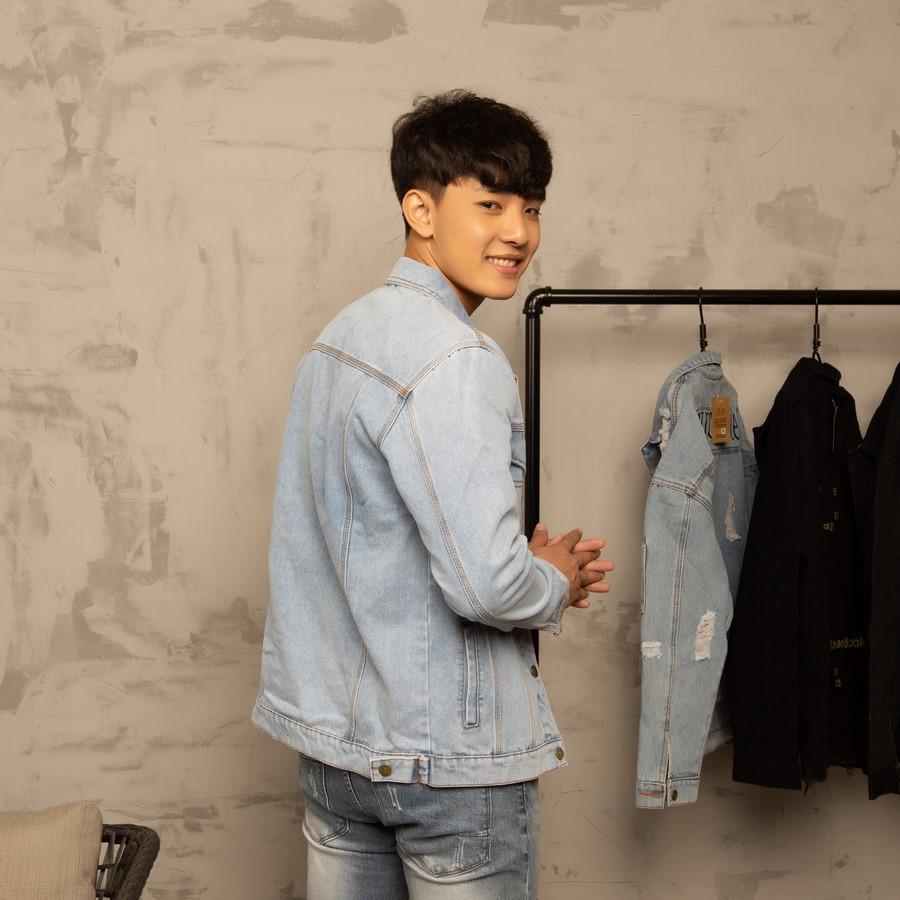 Áo khoác jean nam nữ trơn cá tính unisex SL452 STARLORD
