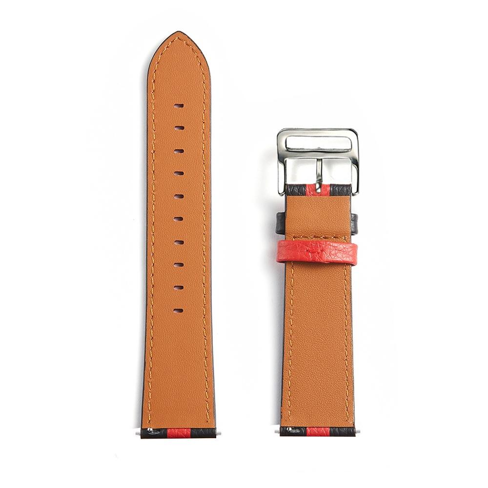 Dây đeo bằng da họa tiết sọc cho đồng hồ thông minh Huami Amazfit GTR 42mm 47mm GTR2 GTR 2e GTR 3 Pro