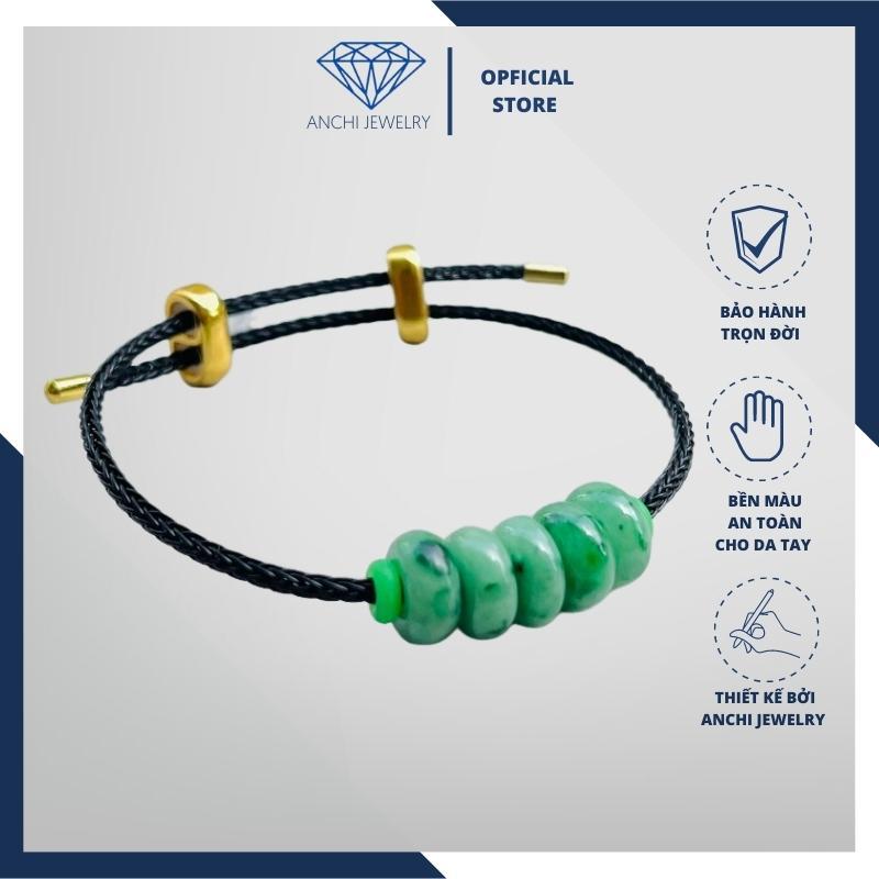 Vòng tay ngũ điếu phong thuỷ, vòng đồng điếu ngọc sơn thủy mệnh mộc, hỏa. Anchi jewelry